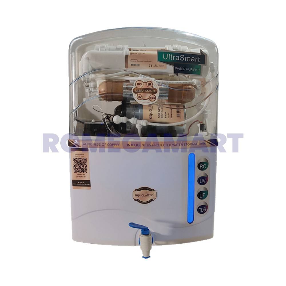 Aqua Ultra Smart RO+UV+UF+TDS Adjuster Copper Alkaline Water Purifier with 13 Liter - Mayur Enterprise