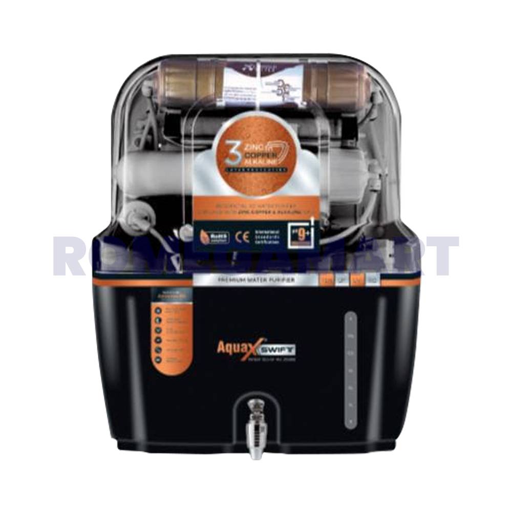 Aqua X Swift Black Color Cabinet 15 Liter Storage ABS Plastic Material For Domestic Use - AQUA PURE & FRESH ENTERPRISES