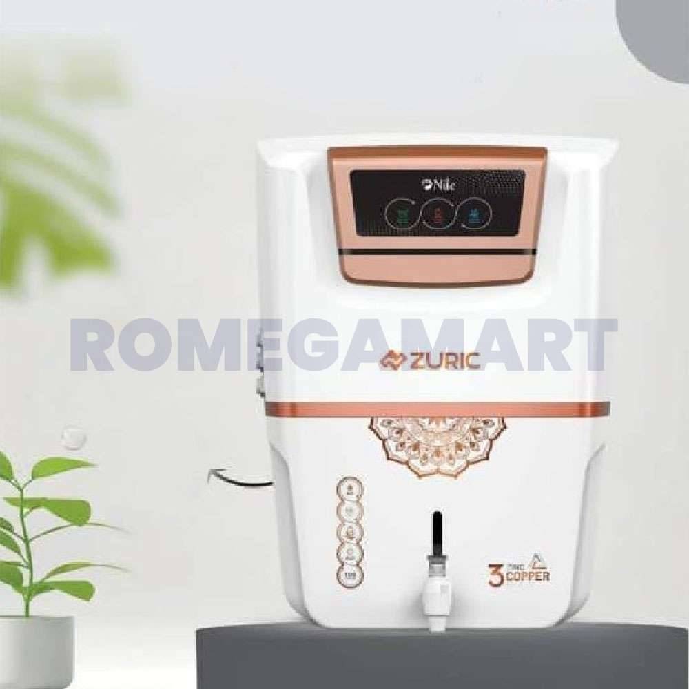 Aqua Zuric 12 Liter Storage Domestic RO Cabinet White Color ABS Plastic Material Smart LED Indicator - GTB JI WATER SOLUTION