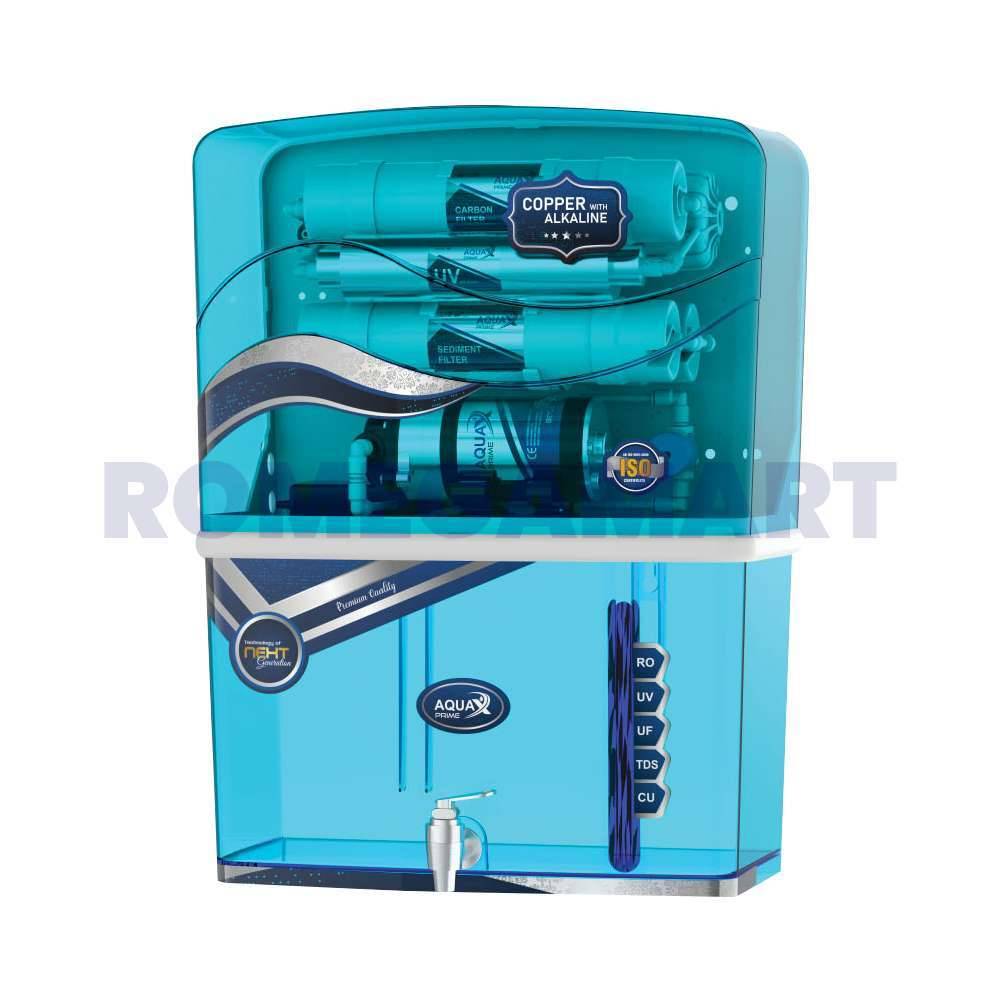AquaX Prime Cabinet Blue Transparent  11 To 12 Liter Storage For Domestic Use - SHREE NAKODA SALE