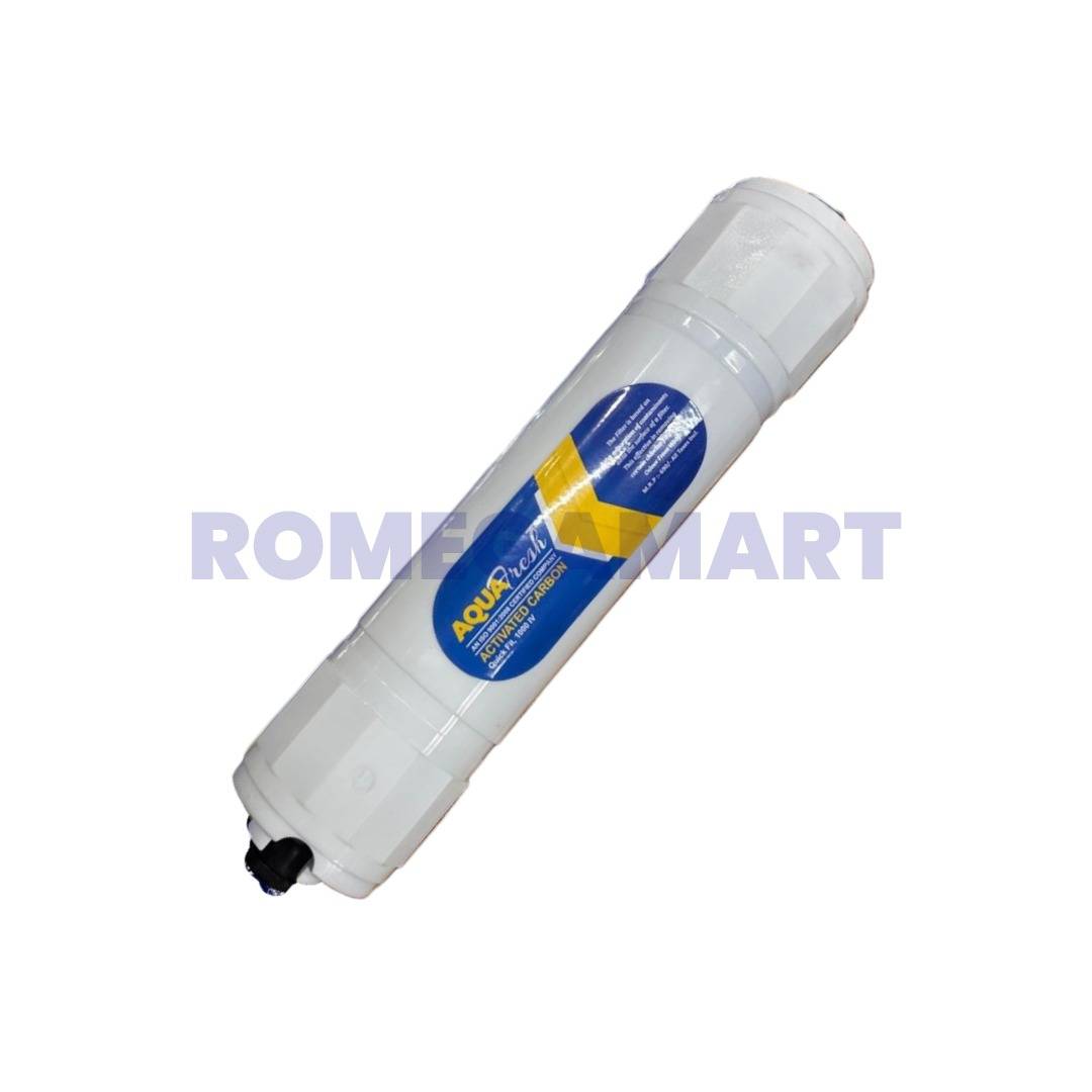 Aquafresh Inline Activated Carbon Filter White Color Polypropylene Material Suitable For All Types Of Water Purifier - Wave RO Aqua Solution