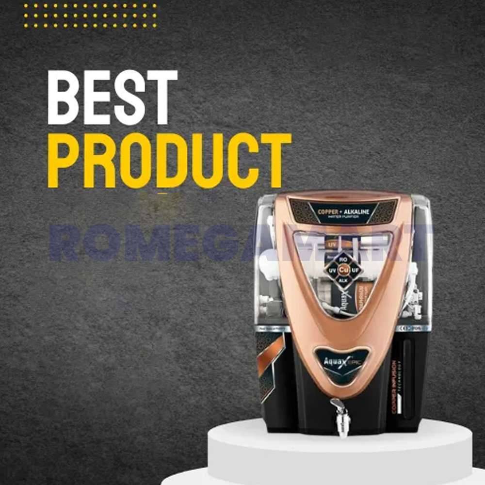 AquaX Epic Black Copper Cabinet 12 Liter Storage Color ABS Plastic Material For Domestic - VATSAQUA RO SYSTEM