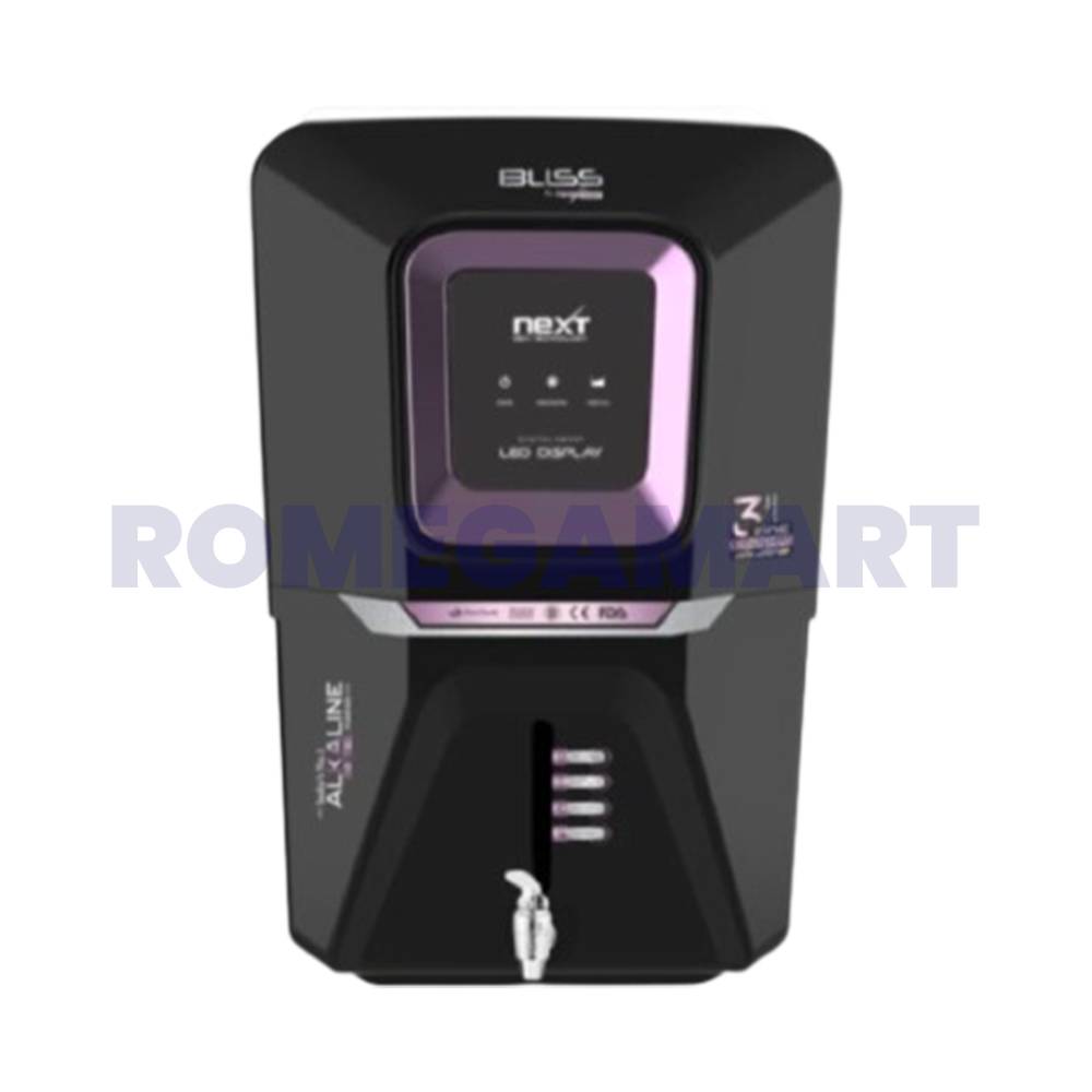 BLISS Next 12 Liter Storage Black With Purple Ro Water purifier - KHATUSHYAMJI MULTI SERVICES