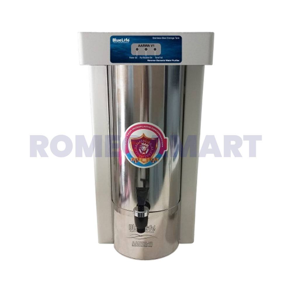 Bluelife Transparent White Water Purifier SS Body 9 Liter Storage For Domestic Use - Pureflow Water Technologies