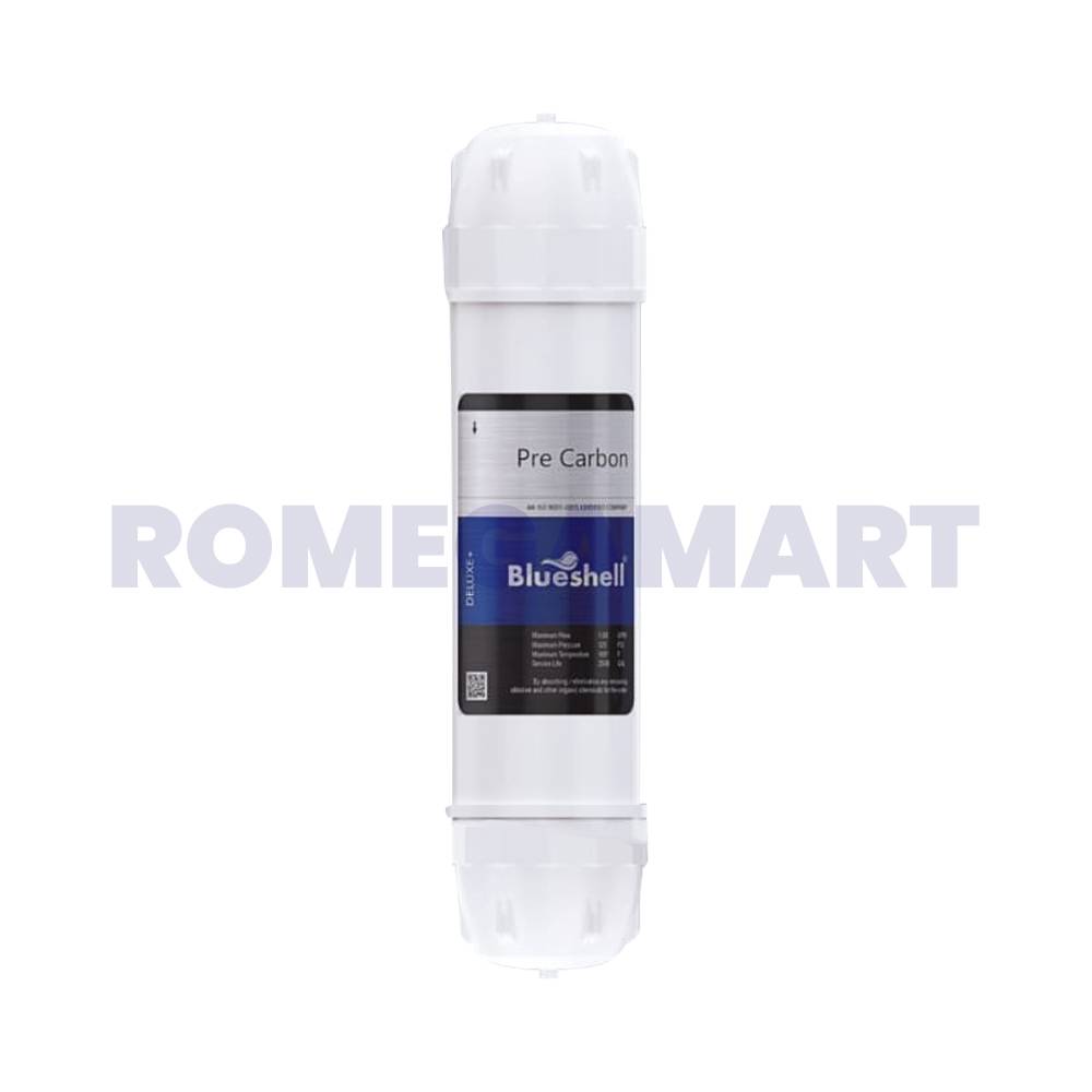 BlueShell 10 Inch Pre Carbon Filter Plastic Material For Domestic RO - MEDITECH PRODUCTS