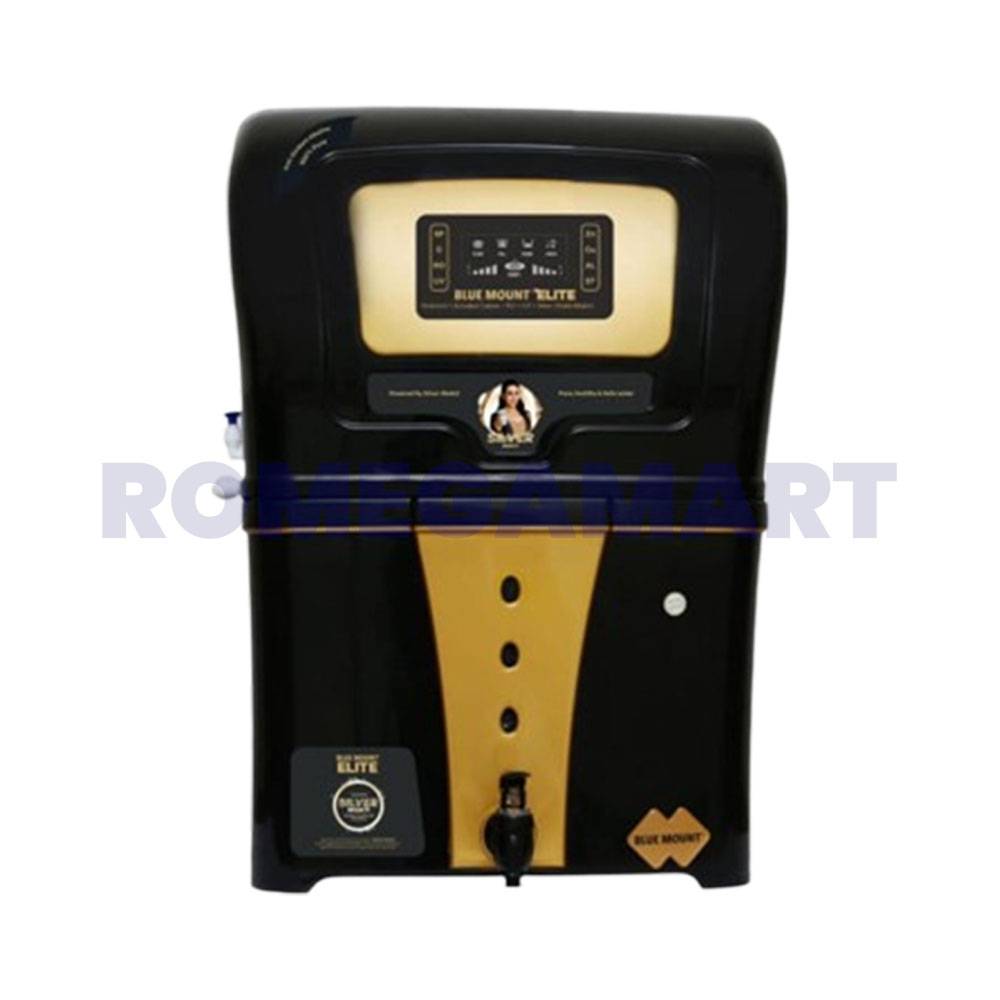 Blue Mount Elite Black Color Water Purifier 12 Liter Storage ABS Plastic Material For - Pureflow Water Technologies