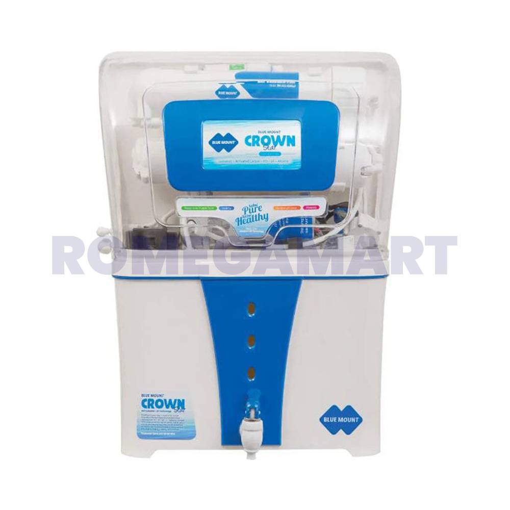 Blue Mount Crown White Transparent Water Purifier 12 Liter For Domestic Use - Himallya RO