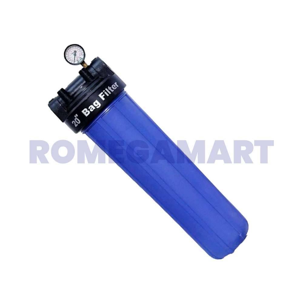 Bag filter housing 20 Inch Blue Color Ro Water Filter For Industrial Use - VATS AQUA RO SYSTEM