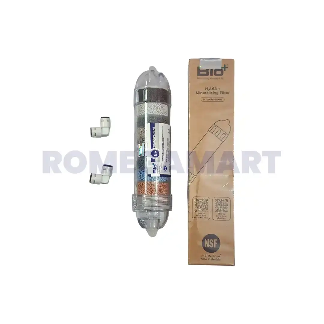  Bio+ H2AAA Transparent Mineralising Filter Polypropylene Material Suitable For Domestic - RADHA KRISHNA ENTERPRISES