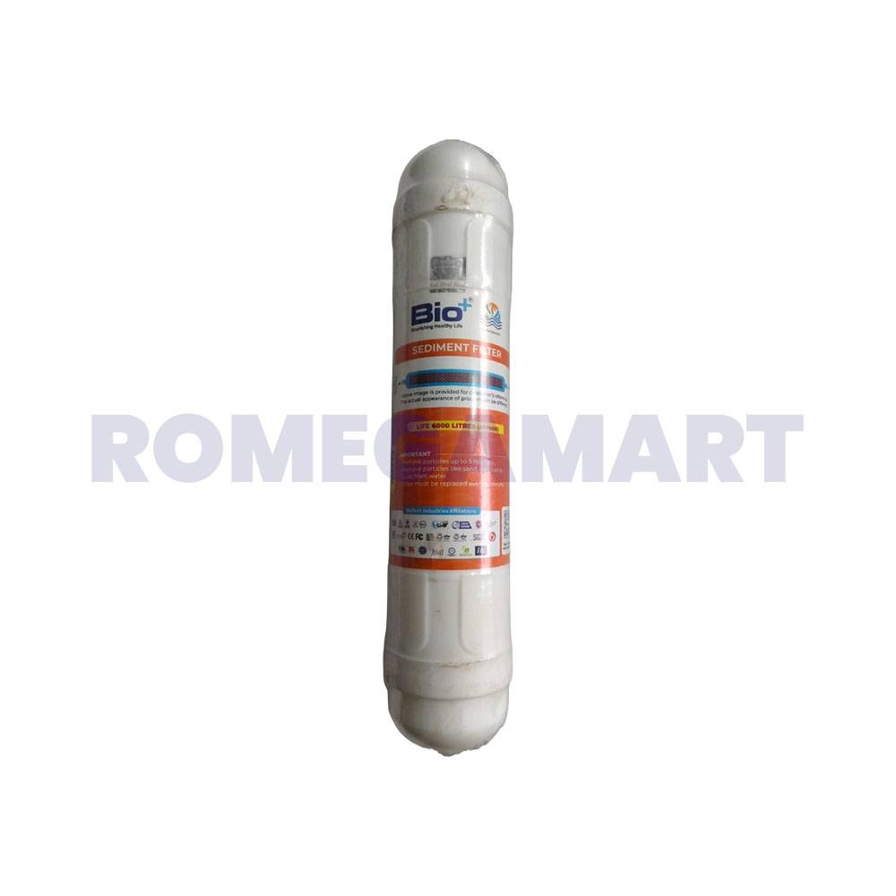 Bio+ Sediment Filter White Color Plastic Material For Domestic Use - SUMIT ELECTRONIC