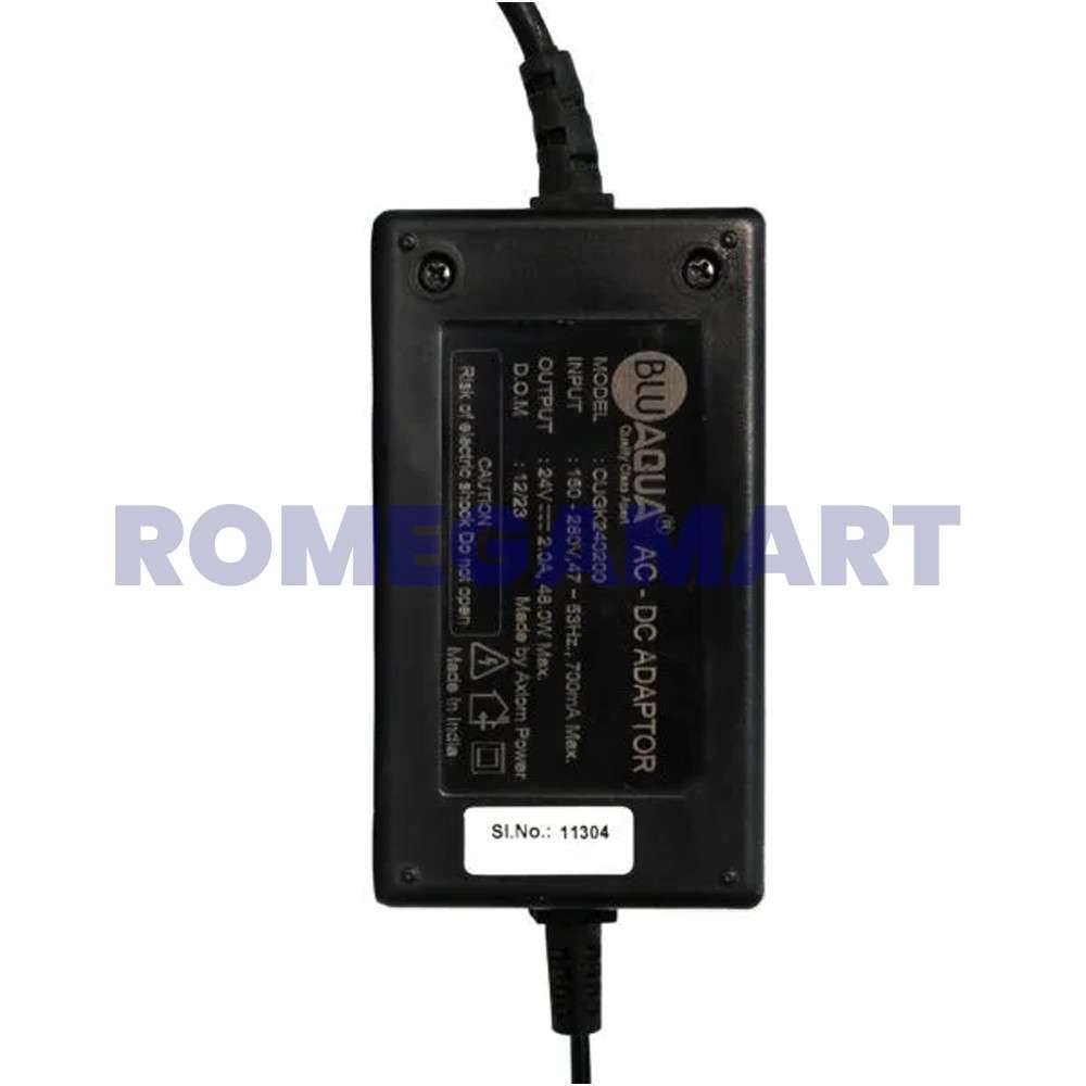 Blu Aqua SMPS 2.0 Ampere 24 Volt Black Color ABS Plastic Material - Sha TradersNKEFYHLFDS