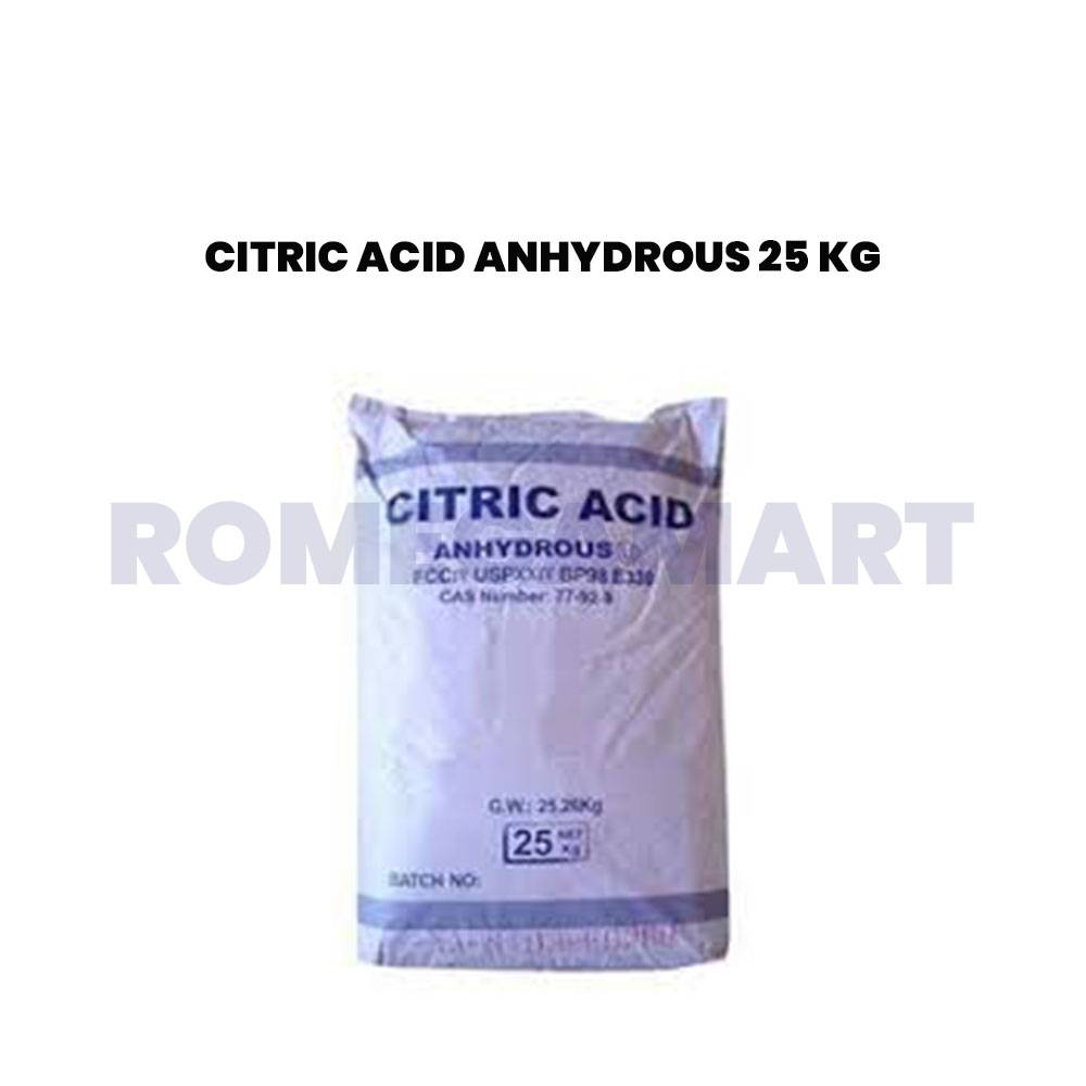 Citric Acid Anhydrous 25 KG Bag White Color For Industrial Use - Angel Chemicals Private Limited
