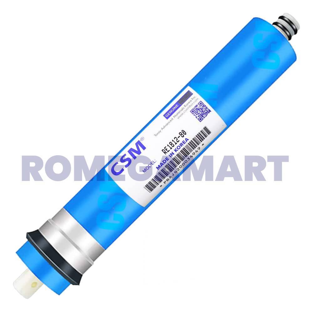 CSM RE-1812-80GPD Membrane Blue Color With 450 Flow Restrictor Suitable For Domestic Water Purifier - RADHA KRISHNA ENTERPRISES