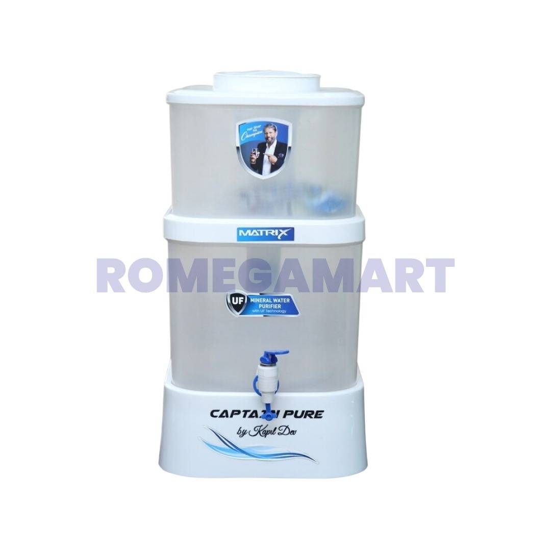 Captain Pure Matrix Non Electric Water Purifier ABS Plastic Material - Mindcool Aqua