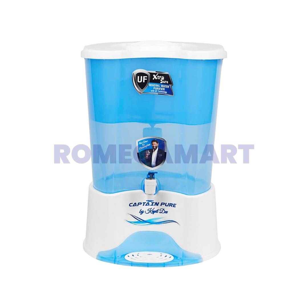 Captain Pure UF Xtra Sure Blue Color 20 Liter Non-electric Water Purifier - Mindcool Aqua