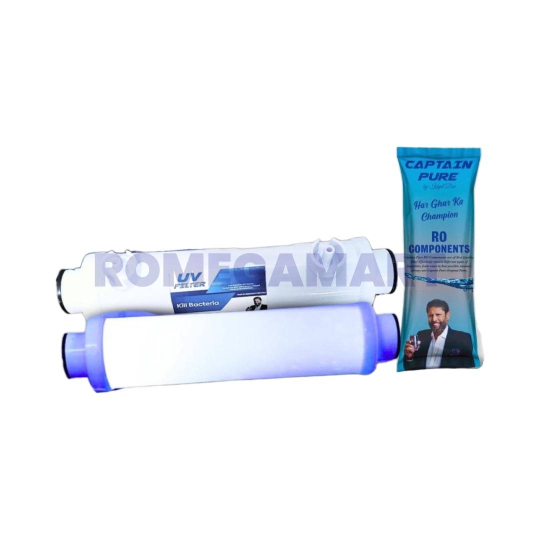 Captain Pure UV Barrel Plastic With Inbuild LED White Color Plastic Material For Domestic Use -  Mindcool Aqua