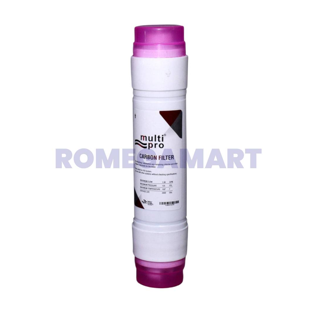 Multi Pro White Color Carbon Filter For Water Purifier - Divyansh Global RO