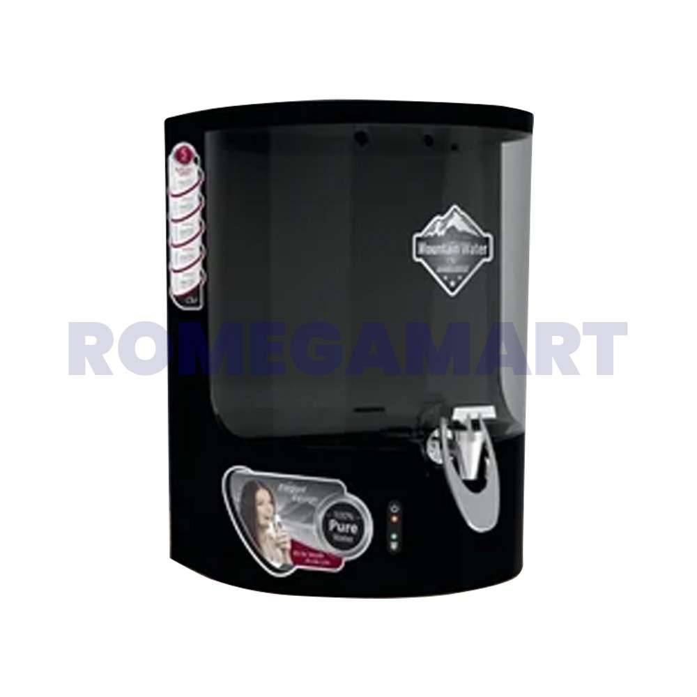 Clean Water 10 Liter Storage RO+UV+TDS+UF Water Purifier Metallic Black 100% Food Grade Plastic With LED Indicator - GTB JI WATER SOLUTIONS