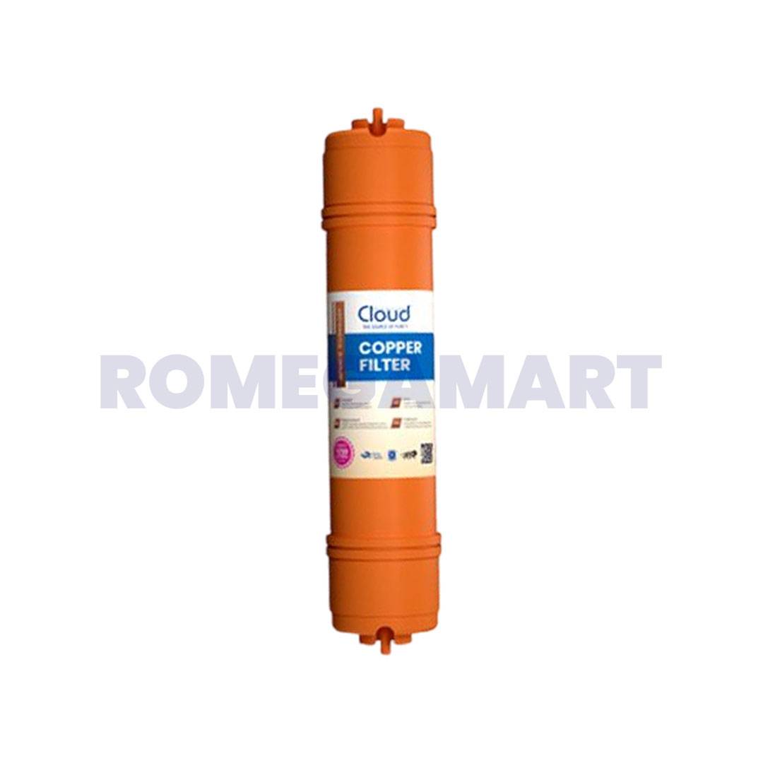 Cloud Copper Filter 10 Inch 5000 TR Copper Color Suitable For Domestic RO - JAZZ PURE WATER SOLUTION