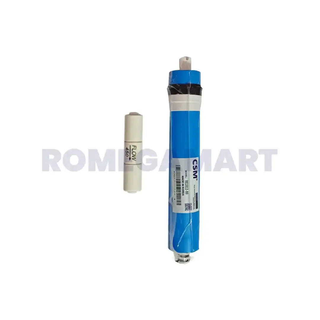 CSM RE-1812-80GPD Membrane Blue Color With 450 Flow Restrictor Suitable For Domestic Water Purifier - RADHA KRISHNA ENTERPRISES