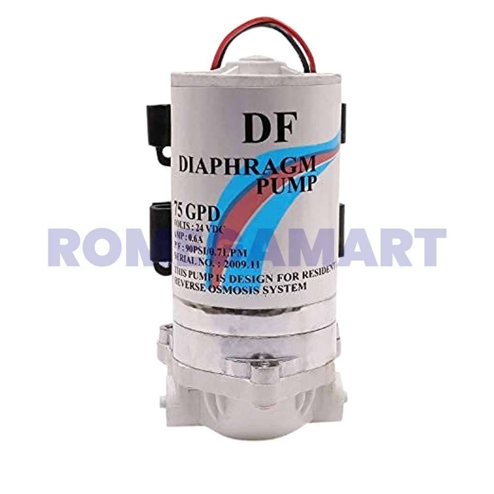 DF-75 Booster Pump White With Black Color RO Water Purifier For Domestic Use - VATS AQUA RO SYSTEM