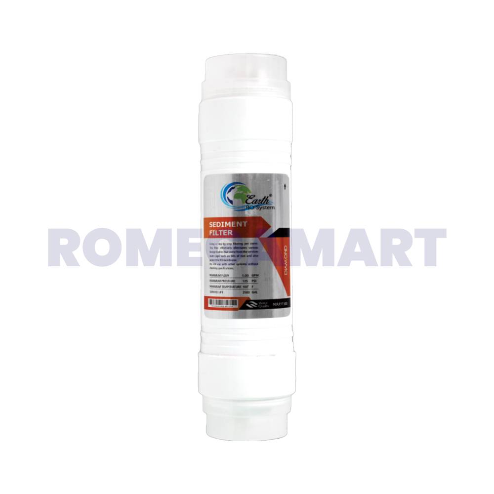 Earth RO System Diamond Sediment Filter White Color For Domestic RO - EARTH RO SYSTEM