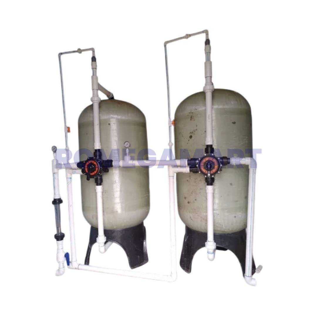 DM Plant 15000 LPH With 1000 Liter Resin White Color FRP Material - Advance Aquatech Systems 