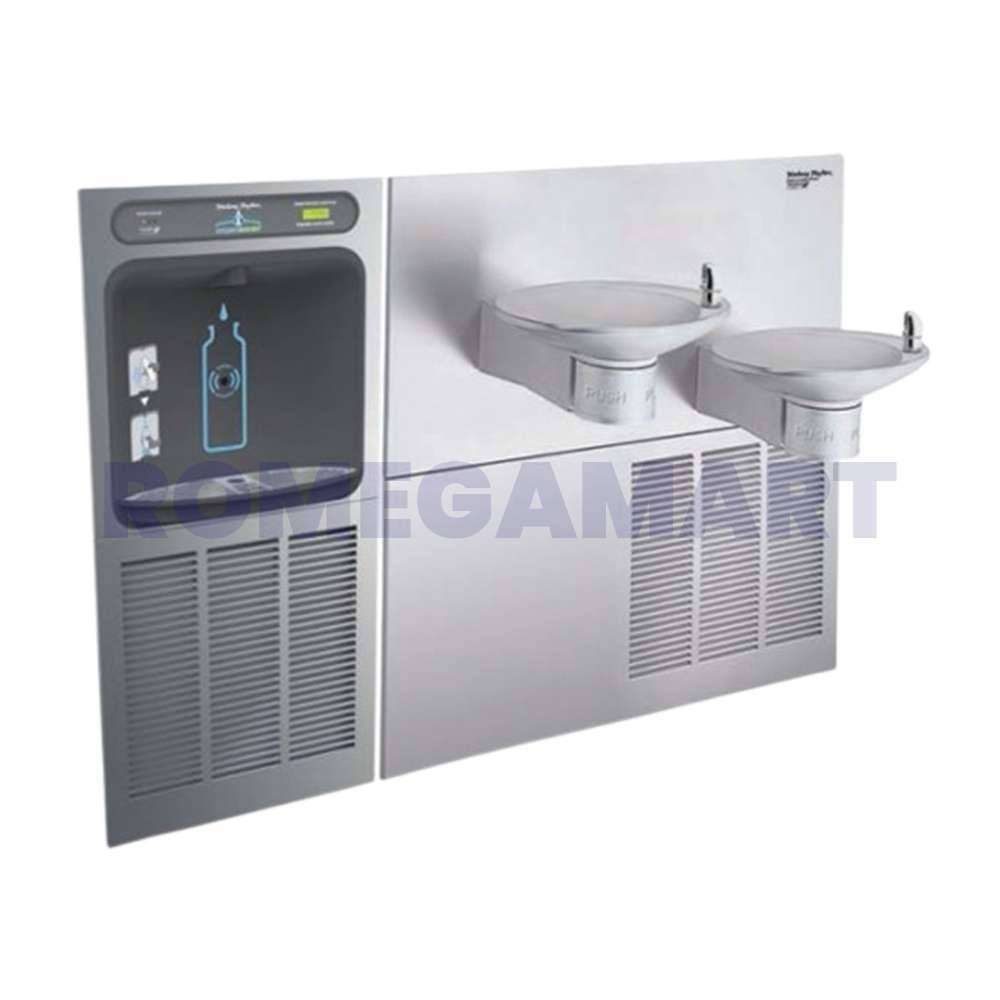 Danfrost HTBWF OVLSERGRN Drinking Water Fountain With Integral Bottle Filling Station Stainless Steel Material Silver Color - DANFROST PRIVATE LIMITED