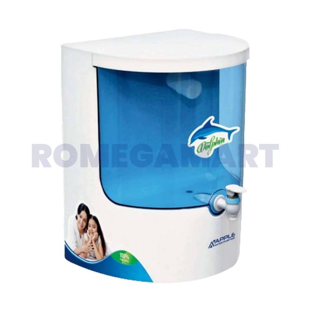 Dolphin Aqua White With Blue 10 Liter RO Cabinet Plastic Material Suitable For Domestic - JAZZ PURE WATER SOLUTION