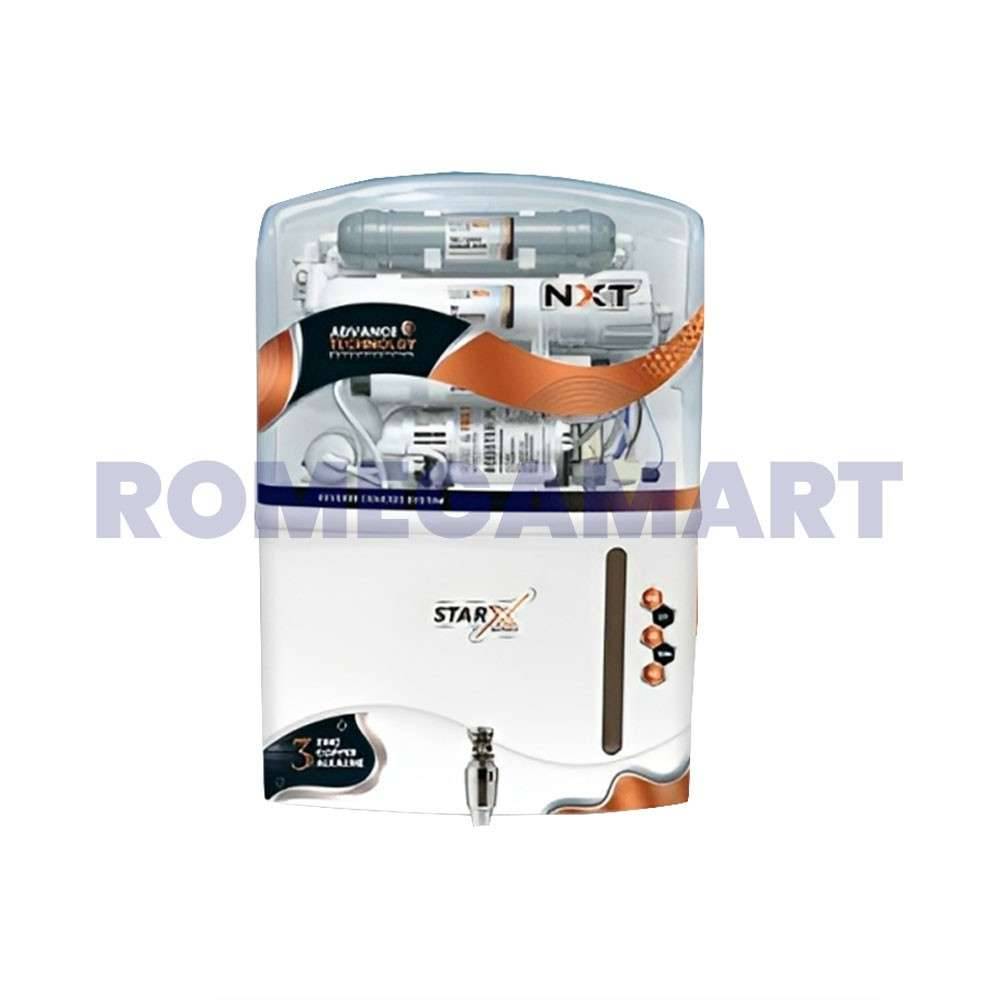 Star X RO RO+UV+UF+ALKLINE+TDS Water Purifer Domestic Colored 14 Liters NXT Copper Sticker For Domestic - GTB JI WATER SOLUTIONS