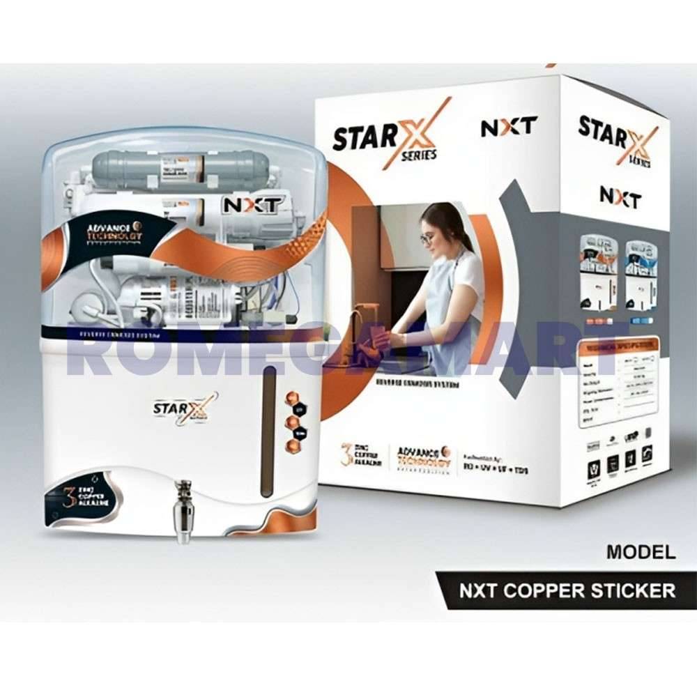 Star X RO Water Purifer RO+UV+TDS+UF Domestic Colored 14 Liters NXT Copper Sticker For Domestic - JAZZ PURE WATER SOLUTIONS