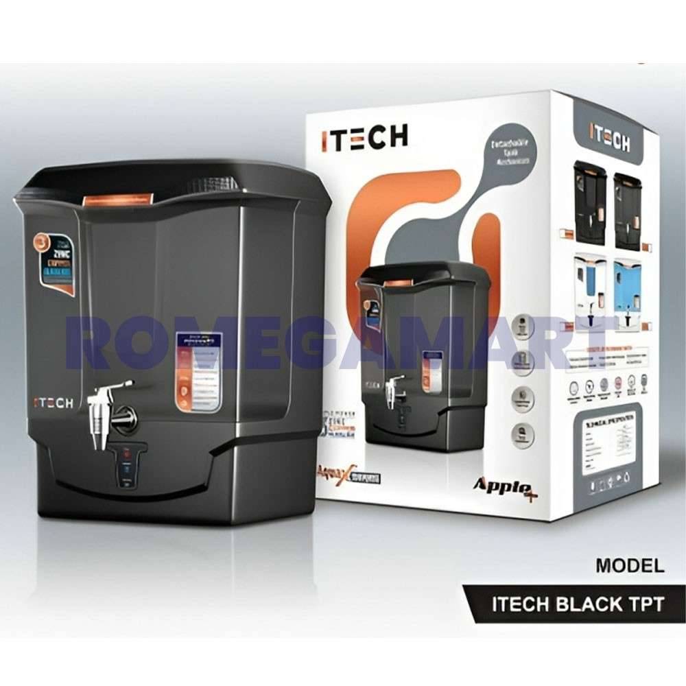 Itech Black Domestic RO+UV+UF Water Purifier 10 Liter Storage ABS Plastic Material - GTB JI WATER SOLUTIONS