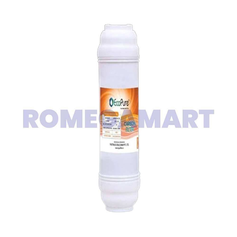 ECOPURE Carbon Filter 100% Coconut Shell Carbon Flow Rate Upto 3 LPM Suitable For Domestic RO - GTB JI WATER SOLUTION 