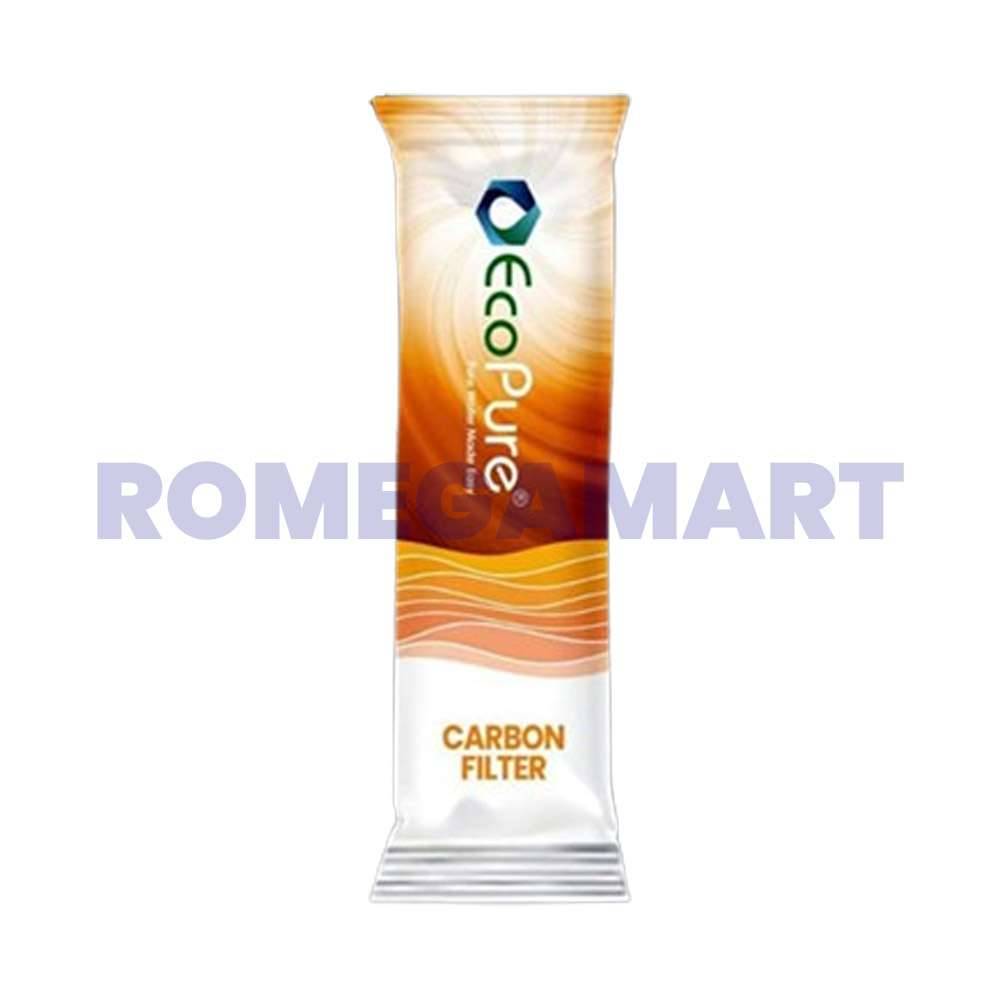 ECOPURE Carbon Filter 100% Coconut Shell Carbon Flow Rate Upto 3 LPM White Color Suitable For Domestic RO - JAZZ PURE WATER SOLUTIONS