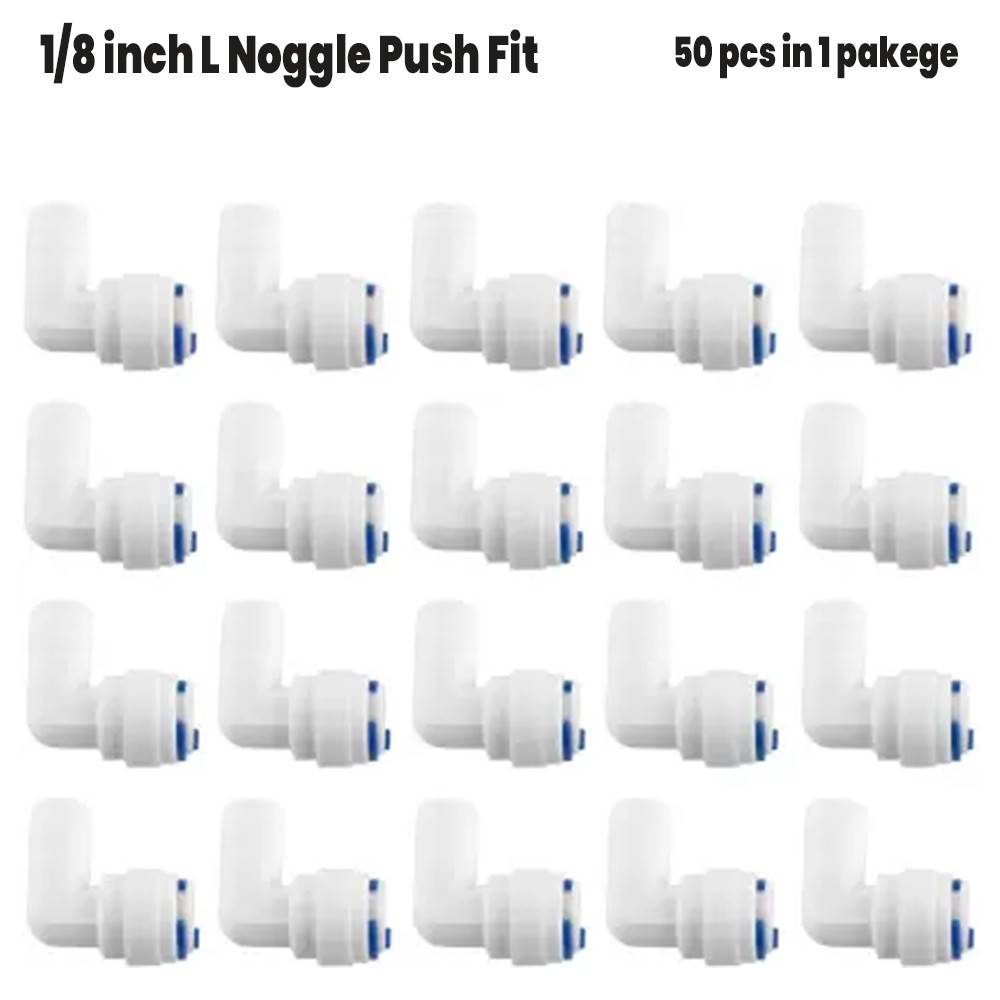 1/8 Inch L Noggle Push Fit White Color For Domestic RO Water Purifier - Eurofab Electronics PVT LTD