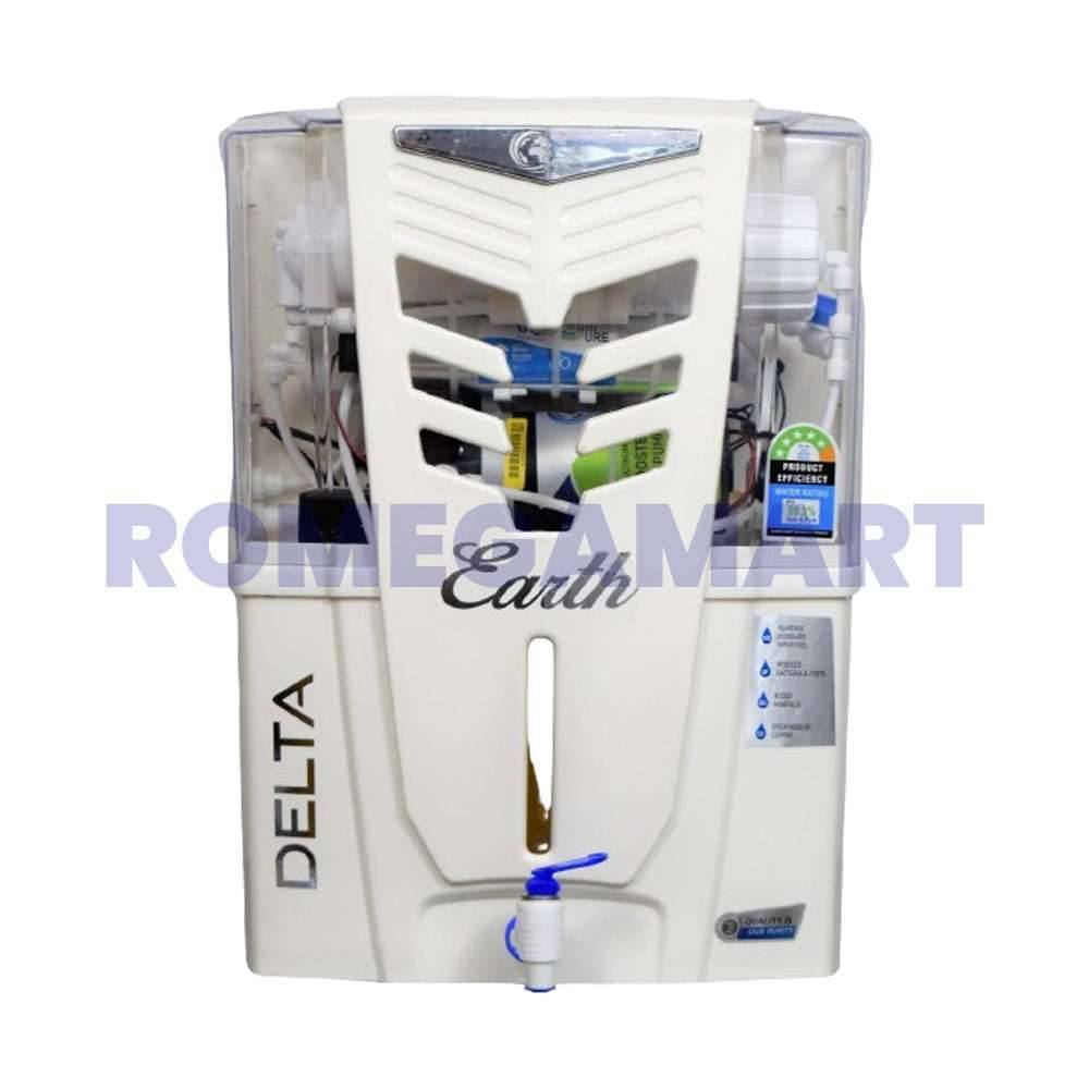 Earth Delta 15 Liter Storage White Color Water Purifier - EARTH RO SYSTEM