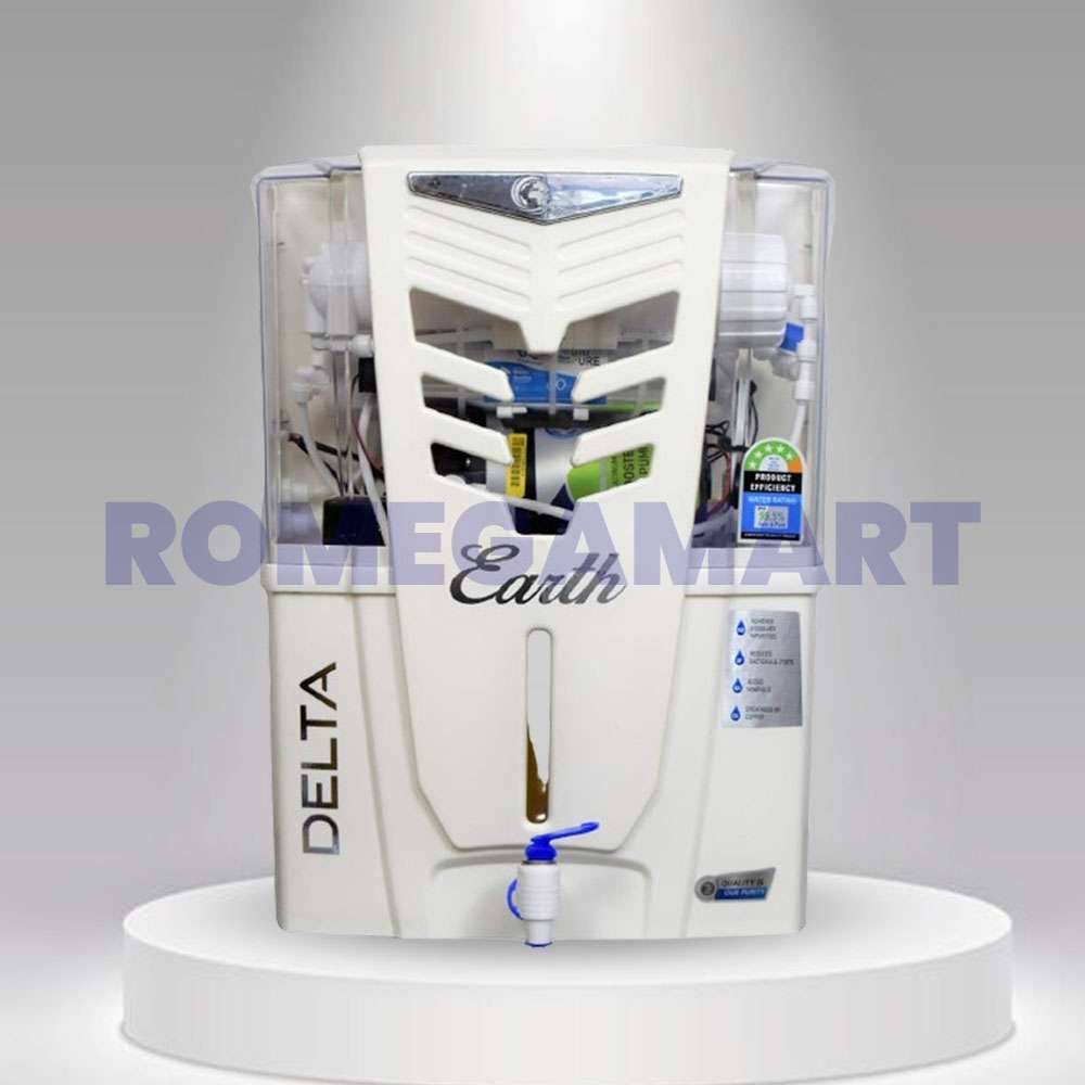 Earth Delta 15 Liter Storage White Color Water Purifier - EARTH RO SYSTEM