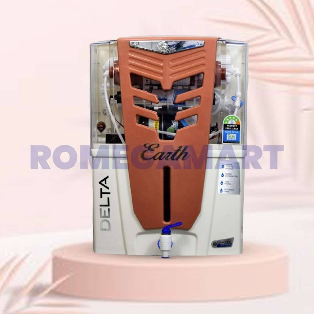 Earth Delta 15 Liter Storage White With Copper Water Purifier - EARTH RO SYSTEM