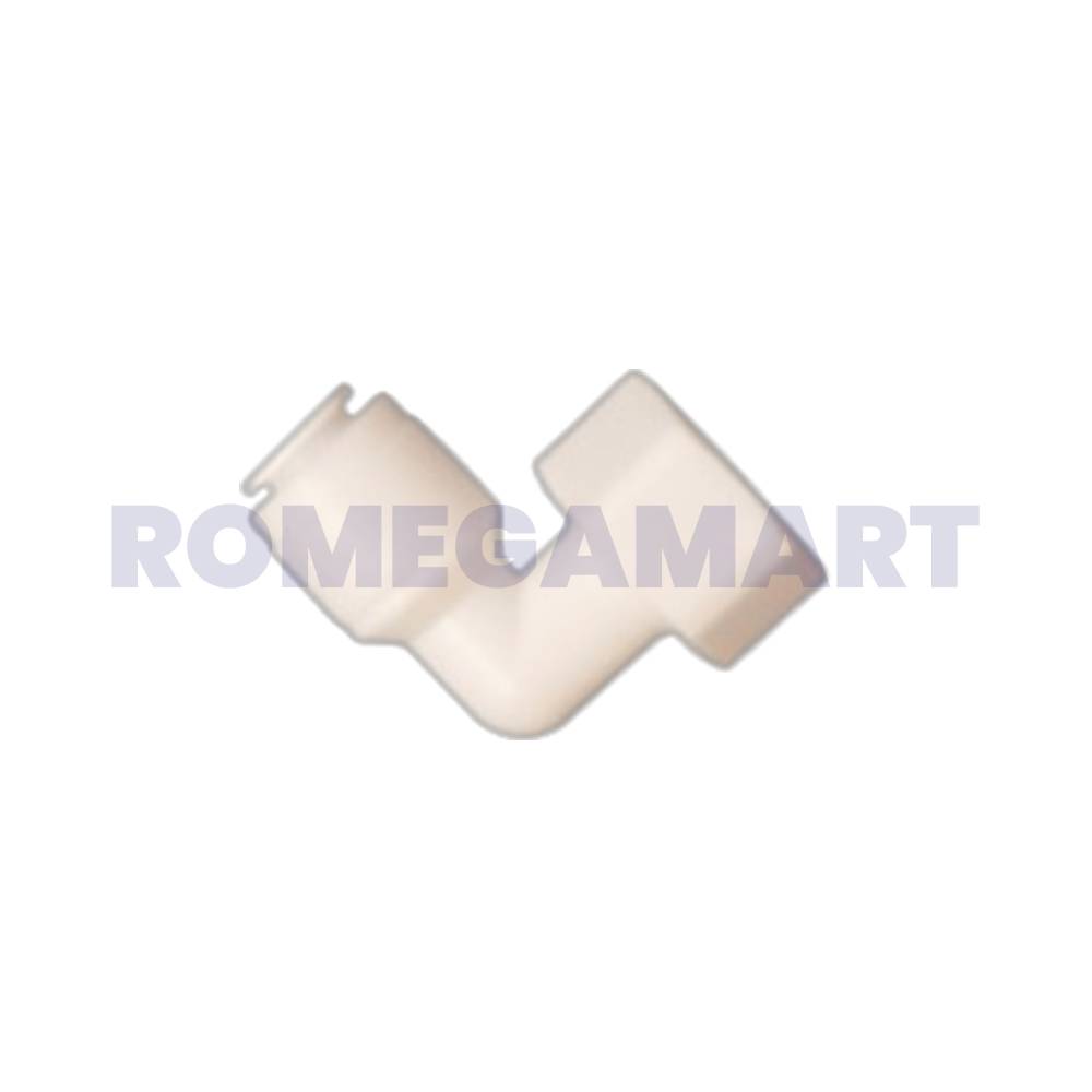 1/2 Thread F to 3/8 QC Ro Water Purifier Fitting Elbow White Color Plastic Material Domestic Use - Adroit Aquatech pvt ltd 