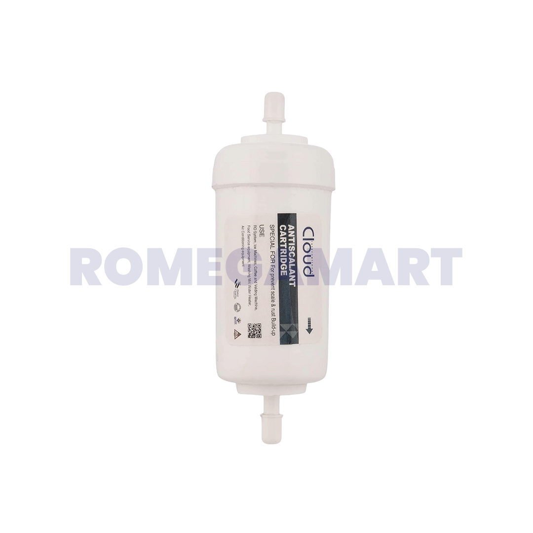 Cloud 4 Inch Antiscalant Cartridge Filter White Color Suitable For Water Purifier - JAZZ PURE WATER SOLUTION