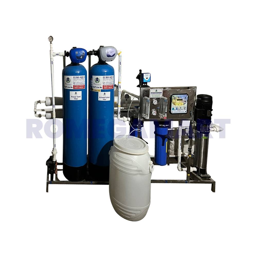 1000 LPH RO Plant FRP Material Fully Automatic Suitable For Industrial - Euro Aqua Ion Engineering