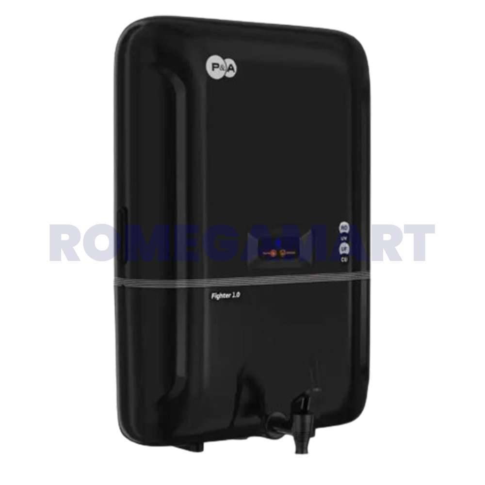 P A Fifther 2.0 System Black Color Water Purifier RO+UV+ALK 9 Liter Storage ABS Plastic Material - JAZZ PURE WATER SOLUTIONS