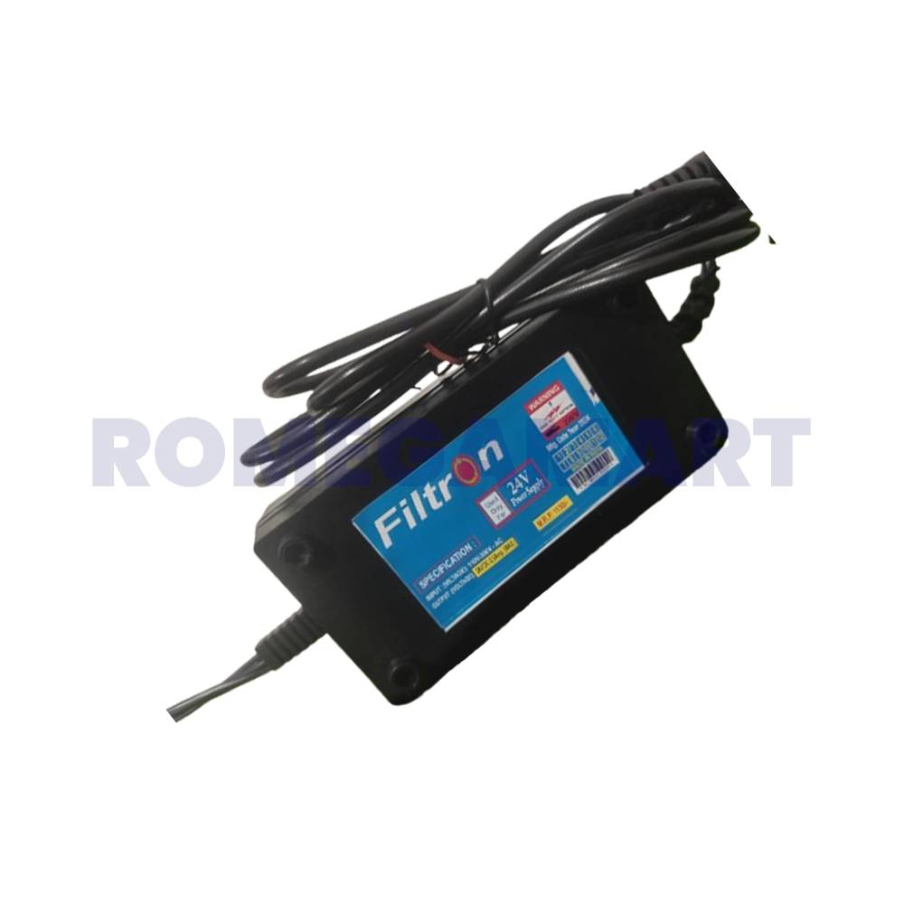 Filtron 24 Volt 2.5 Ampere SMPS Black Color For Domestic Use - KHATUSHYAMJI MULTI SERVICES
