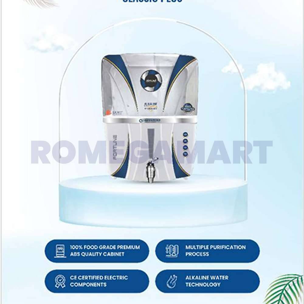 Fortune Copper Plus Almond White Color RO+UV+COPPER+ALKLINE+TDS Water Purifier 12 Liter Storage ABS Plastic Material - GTB JI WATER SOLUTIONS