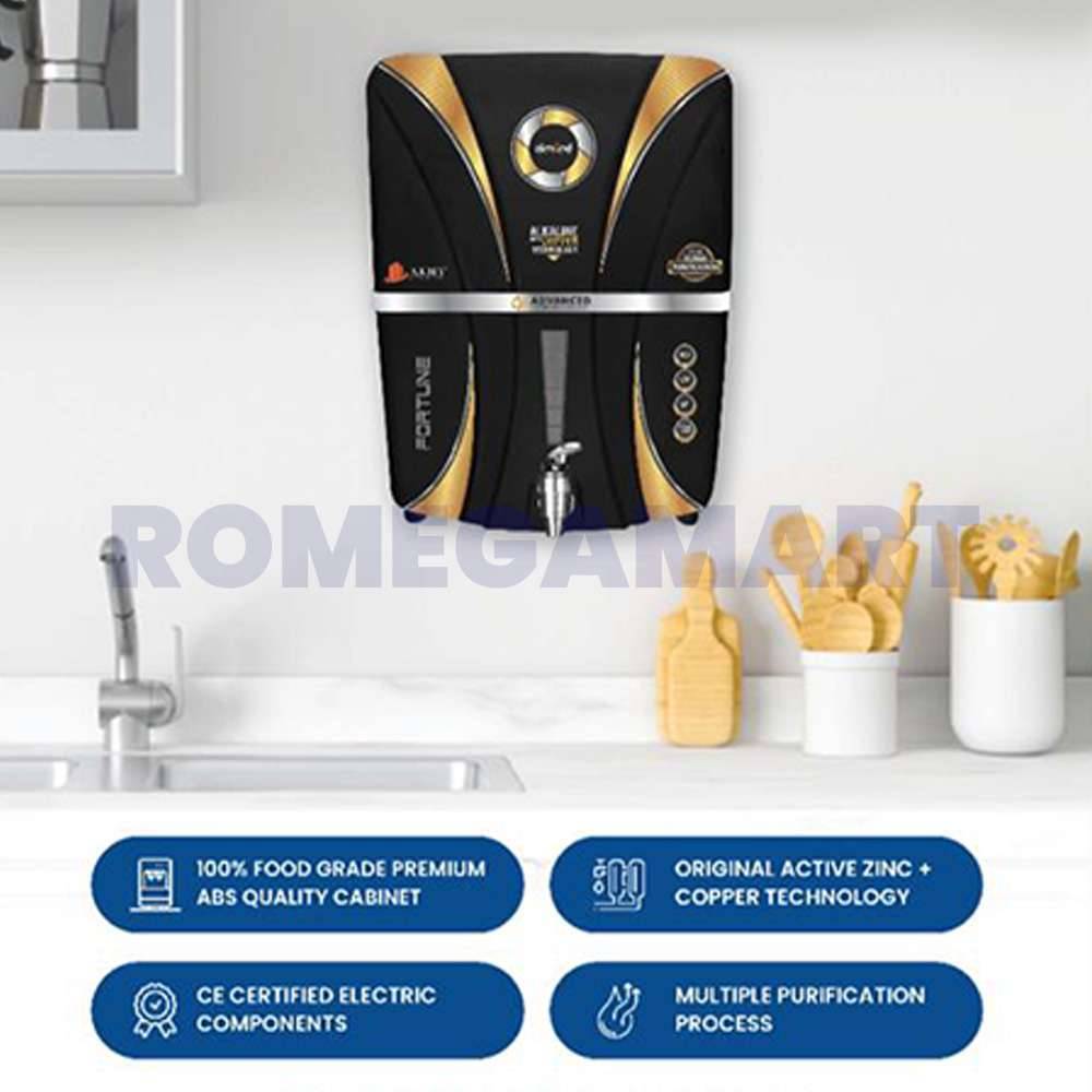 Fortune Copper Almond Black 12 Liter Storage Water Purifier ABS Plastic Material - GTB JI WATER SOLUTIONS