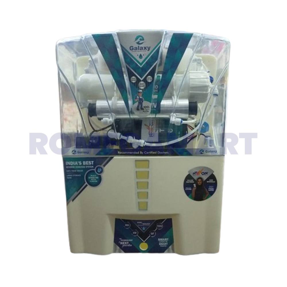 Galaxy Naxon White Trasnaprent Water Purifier RO+UV+UF+MINERAL CARTRIDGE+TDS CONTROLER - Super Fine Trading CO