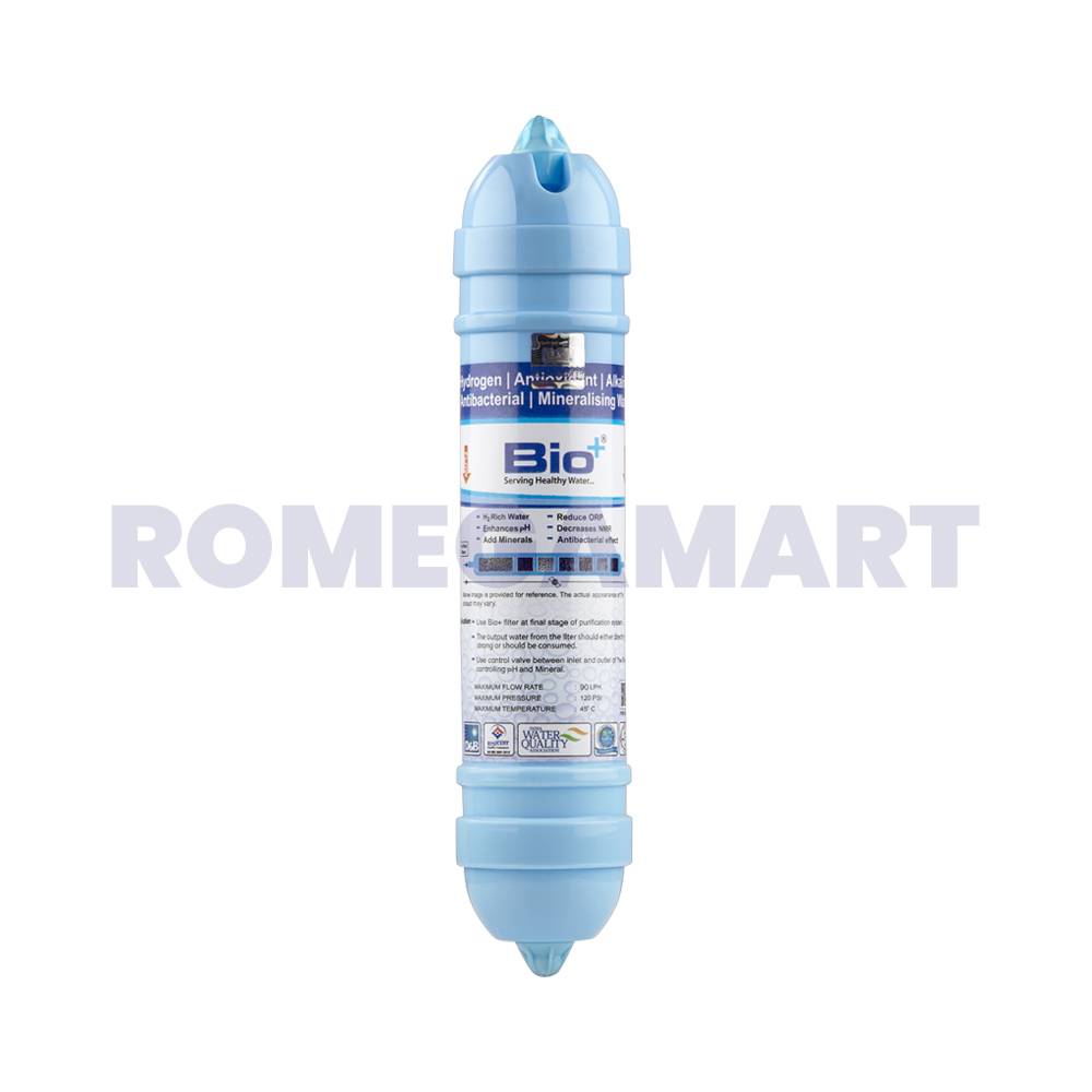  Bio+ 9 Inch HAAAA Alkaline Filter Polypropylene Material 2 Inch Diameter Suitable For Domestic - Amba Shakti Electronics 