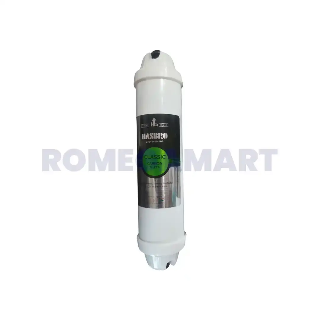 Hasbro Classic White Color Carbon Filter Plastic Material For Domestic Water Purifier - Manish Enterprises
