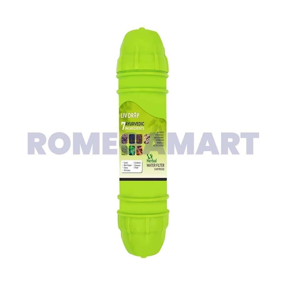 Herbal Water 8inch Filter Cartridge 7 Ayurvedic Ingredients For All Type of Water Purifier 4inch Cumin Black Pepper Cloves Tulsi Leaves Cardamon Cinnamon Ginger - Liv Drop