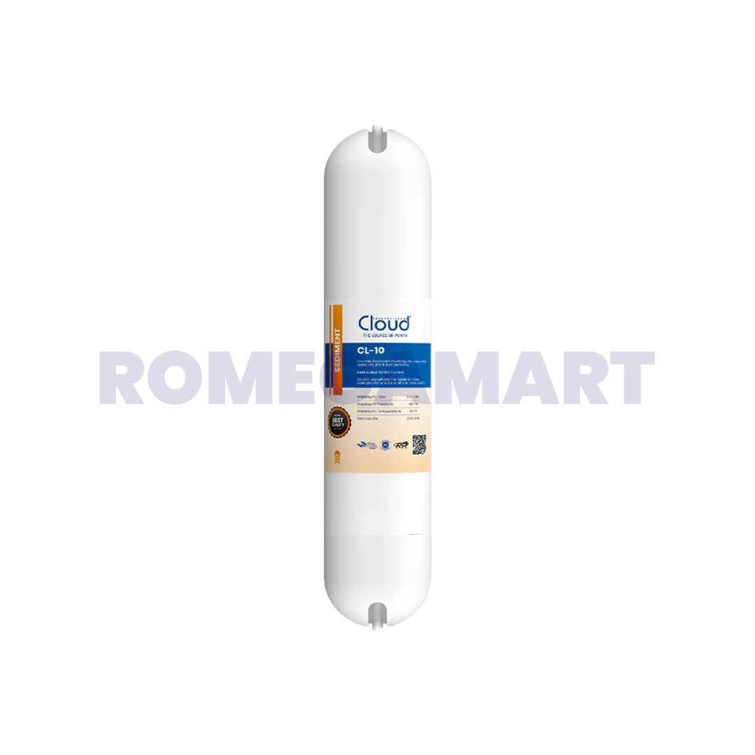 Cloud Inline CL - 10 Sediment QC Filter White Color Plastic Material - JAZZ PURE WATER SOLUTION